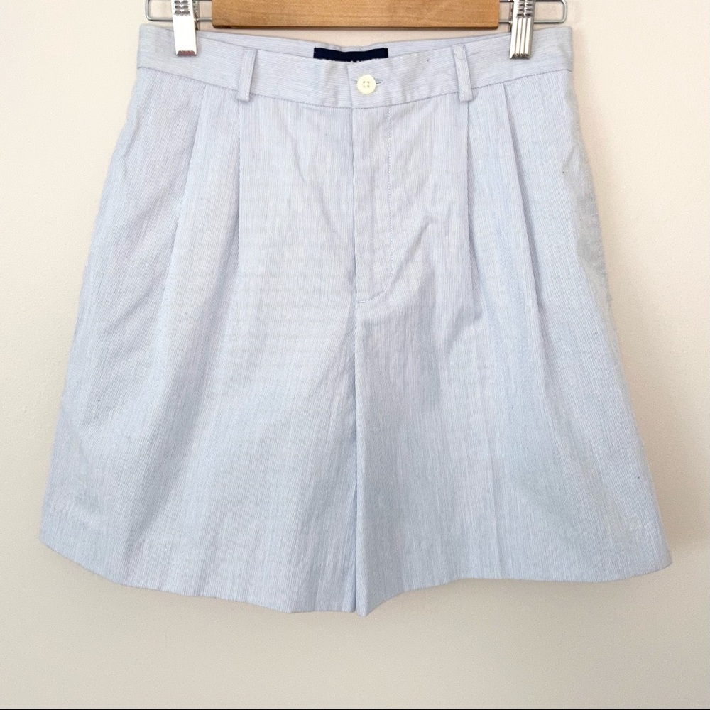 RALPH LAUREN POLO GOLF Pinstripe Pleated Shorts